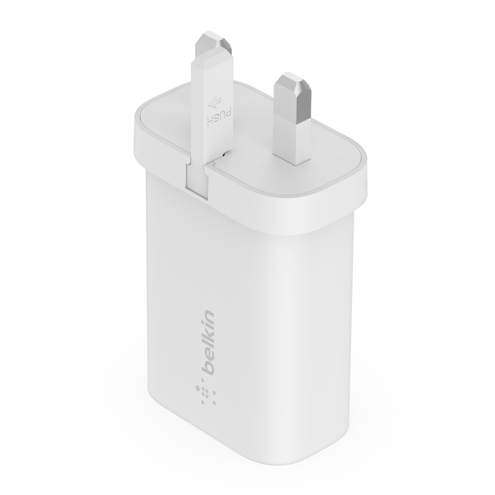 USB-C PD 3.0 PPS  25W 家用充電器, 白色的, hi-res